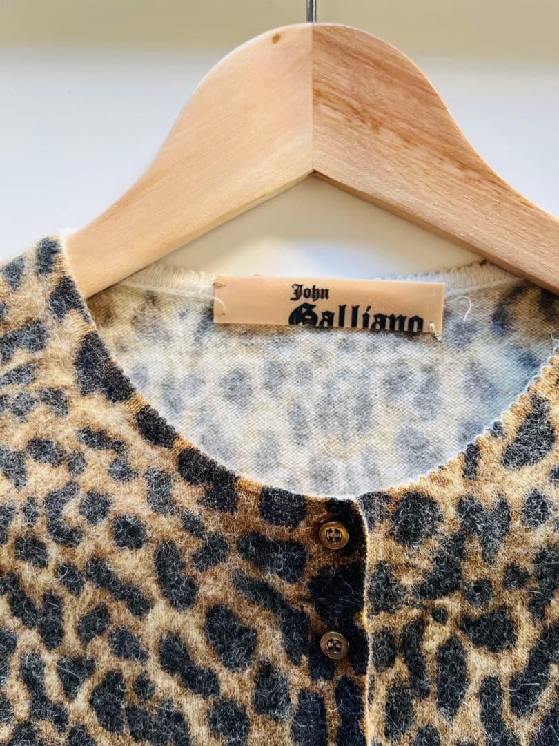 レア！JOHN GALLIANO ジョンガリアーノ カーディガン S レオパード