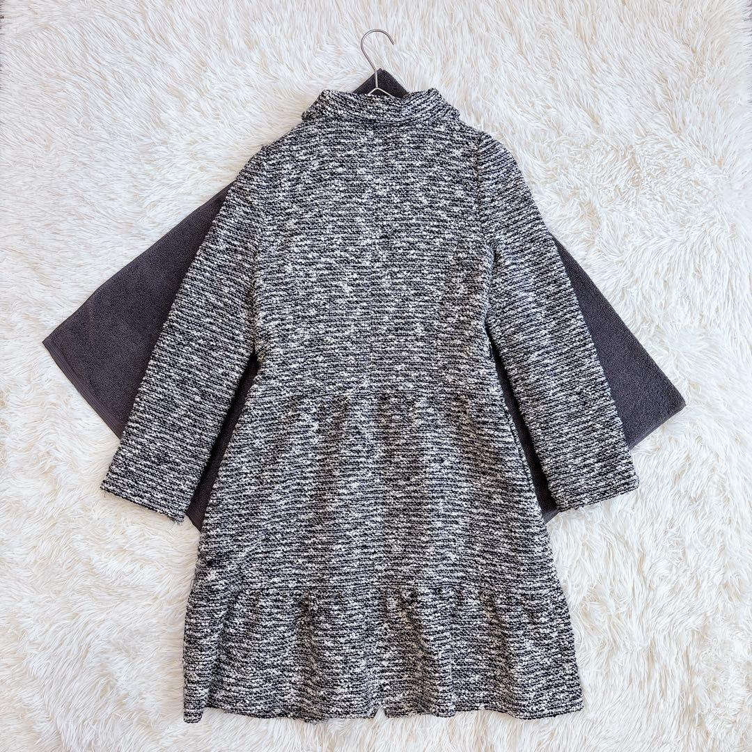 M’S GRACY エムズグレイシー ツイード フレアコート 36 上品