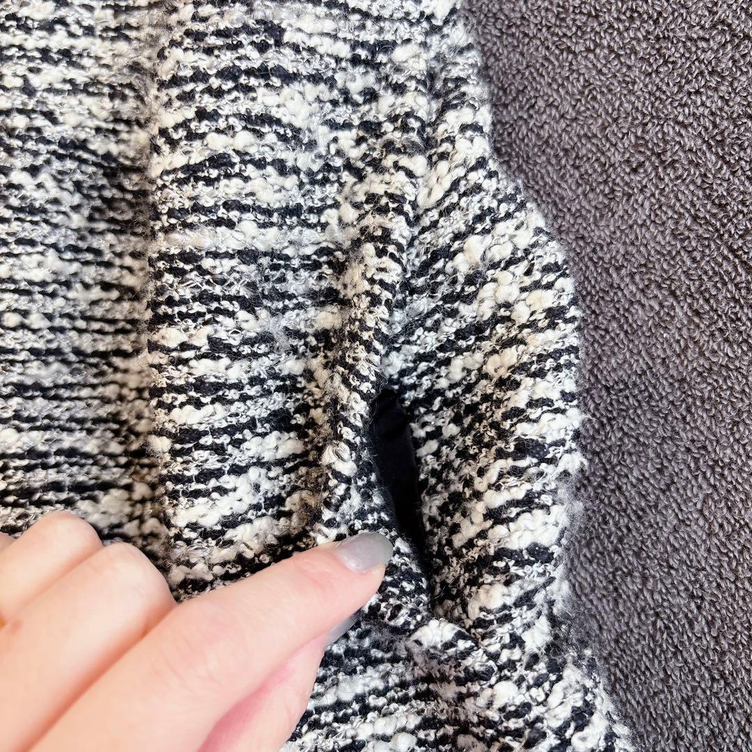 M’S GRACY エムズグレイシー ツイード フレアコート 36 上品