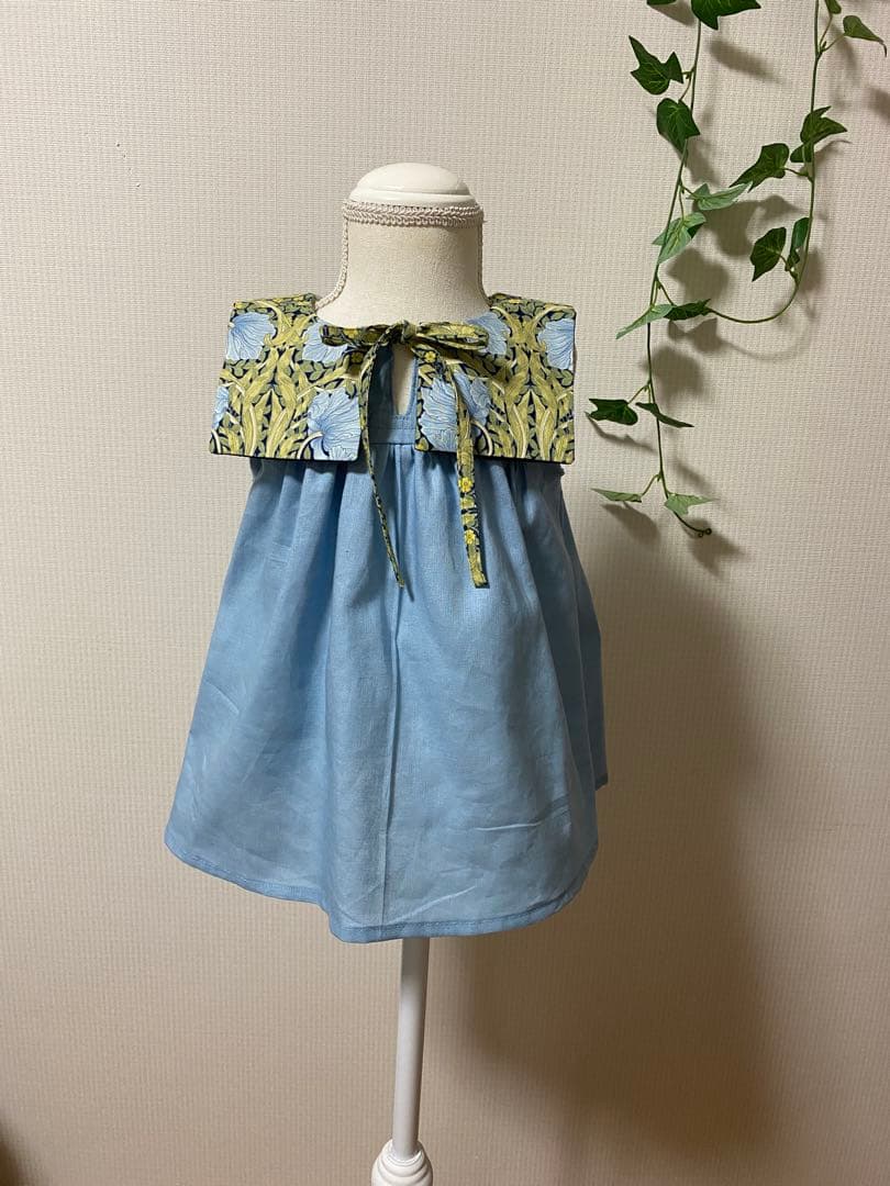 ハンドメイドノースリーブワンピース　80cm