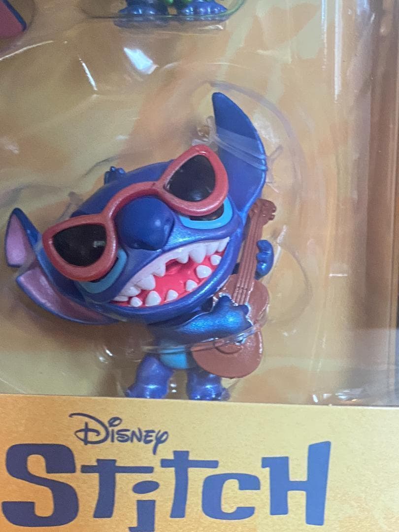 スティッチ　フィギュア　4体セット　金属製　ディズニー　映画グッズ　かわいい