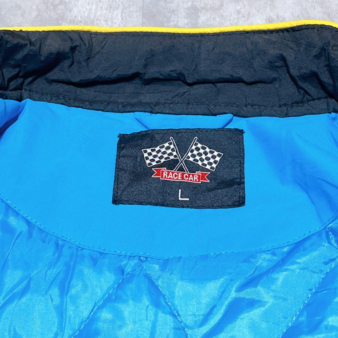 F1 レーシングジャケット ルノー系 レプリカ 刺繍ワッペン 90s Y2K 青