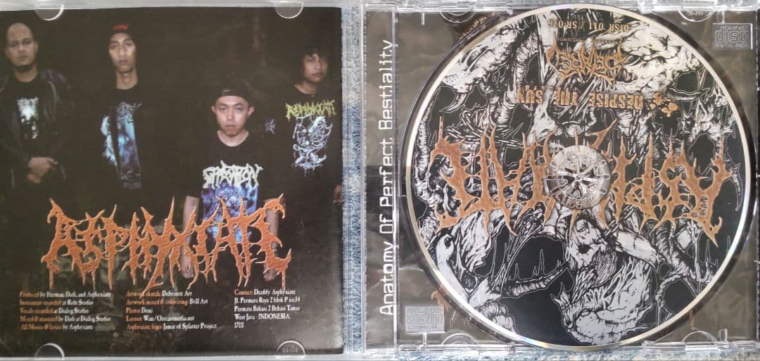 洋楽 Asphyxiate/Anatomy of Perfect Bestiality