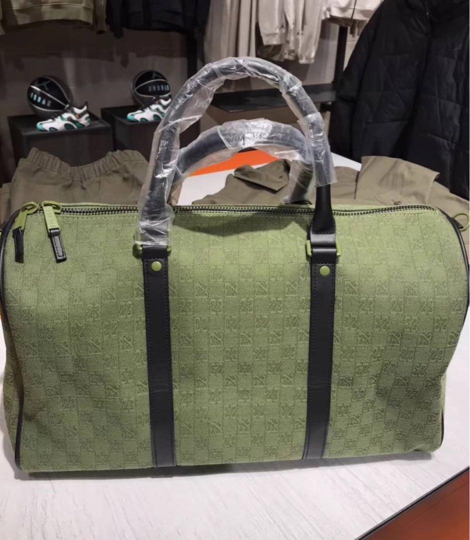 Jordan モノグラム ボストンバッグ オリーブグリーン 未使用