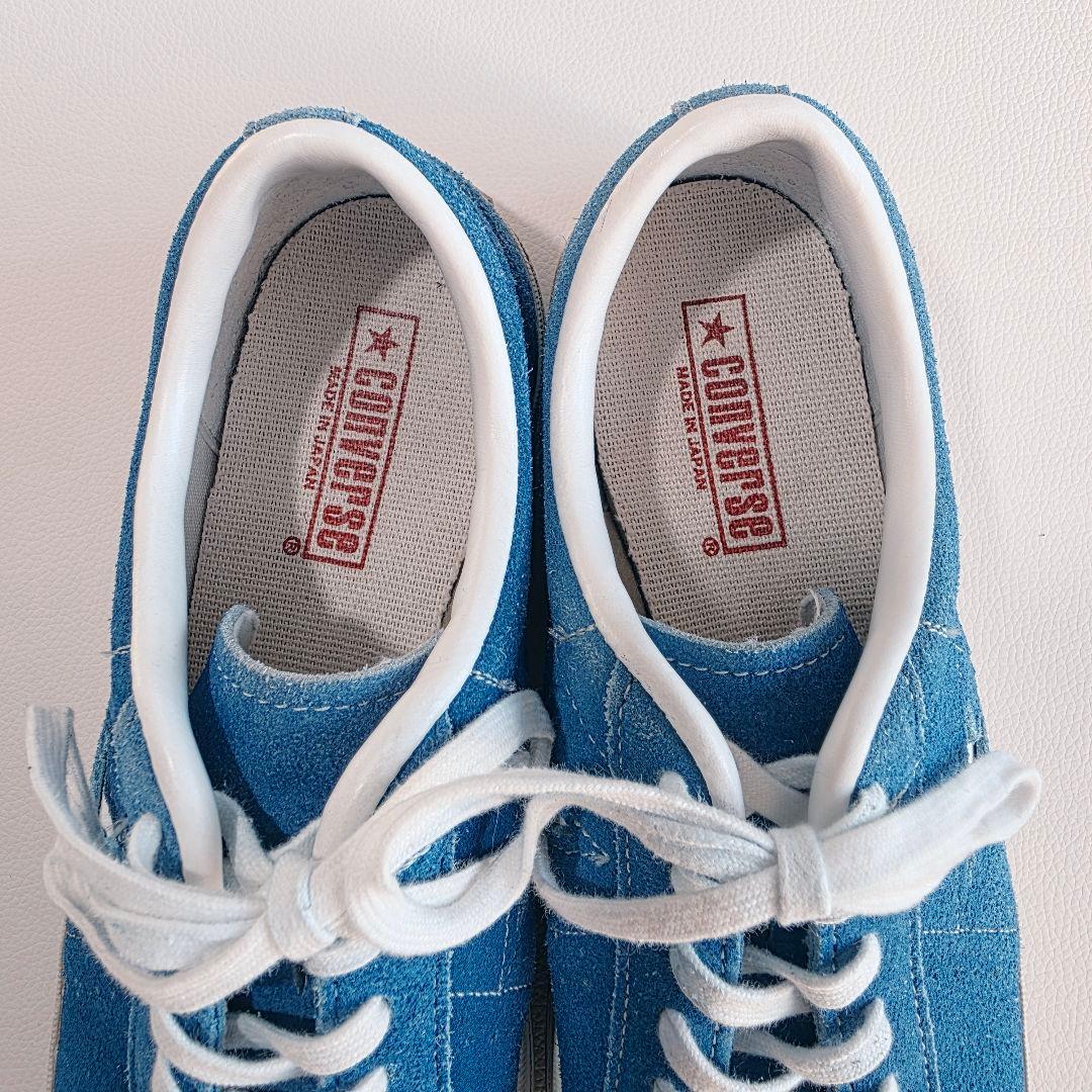 CONVERSE ワンスター スエード スニーカー ブルー 7.5