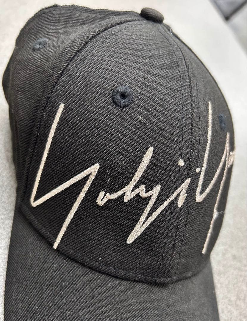 半*熟様 Yohji Yamamoto NEWERA ブラックキャップ　傷あり