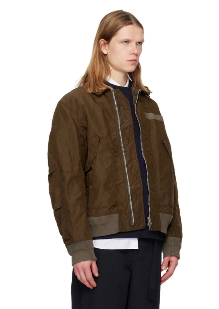 サカイ　Sacai 26SSコレクション フライトジャケット　ブルゾン　サイズ2