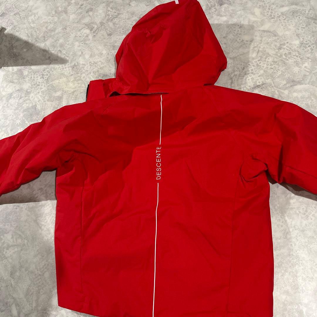 DESCENTE 子ども用スキーウェア上下　赤　140