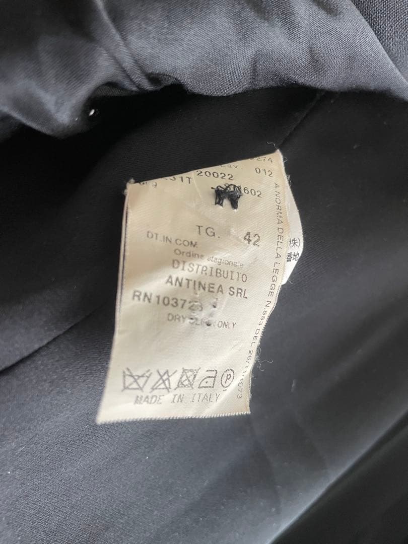 ARMANI COLLEZIONI ブラック ロングコート 42