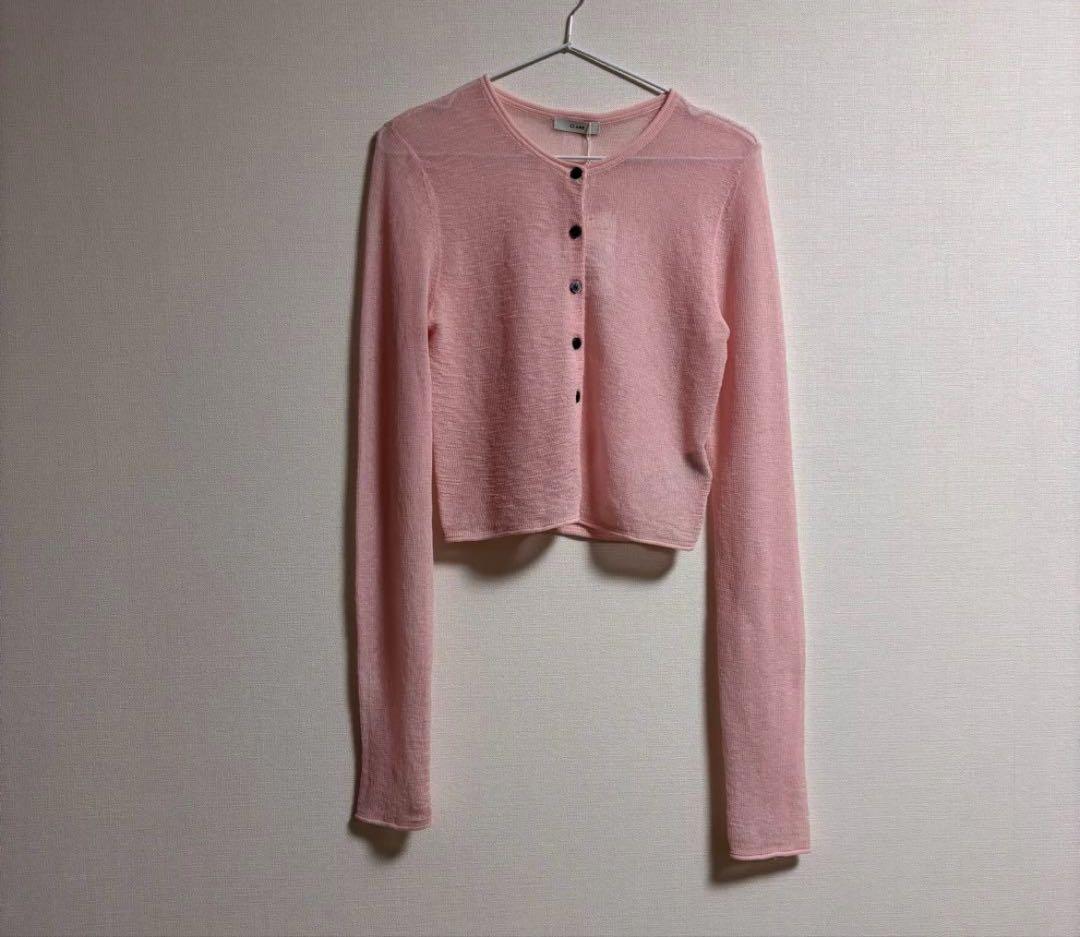 L*様 クラネ SHEER ROLLED EDGE KNIT CARDIGAN