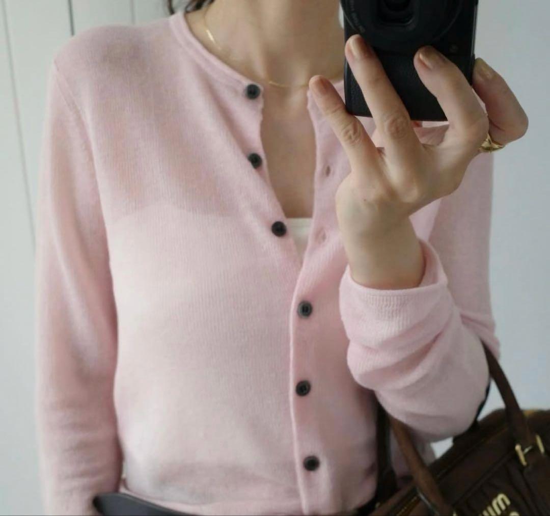 L*様 クラネ SHEER ROLLED EDGE KNIT CARDIGAN