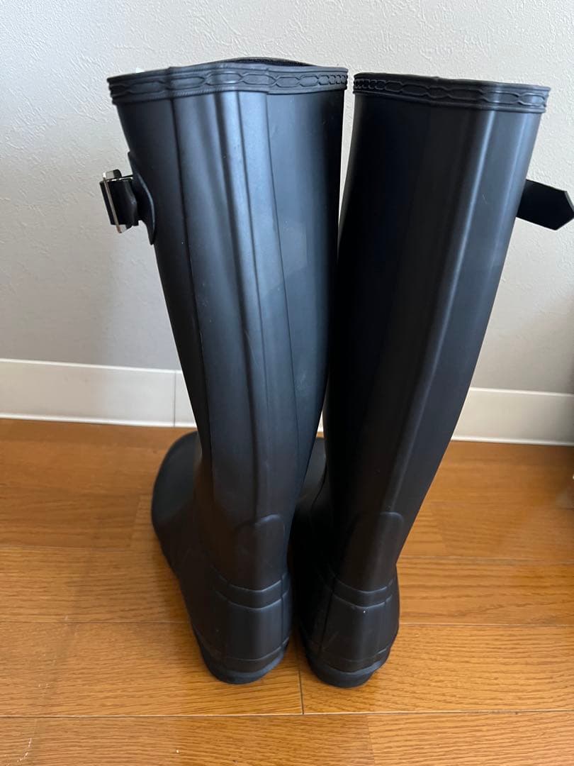 HUNTER ブラック ロングブーツ　EU38 約24cm