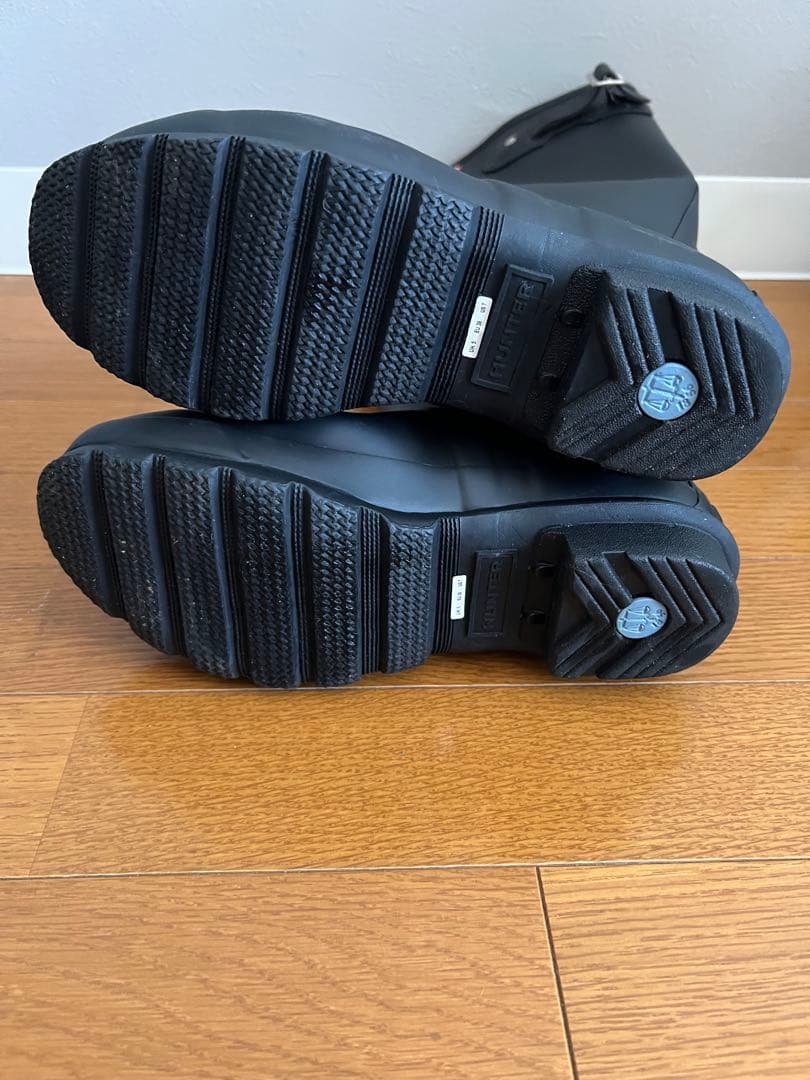 HUNTER ブラック ロングブーツ　EU38 約24cm