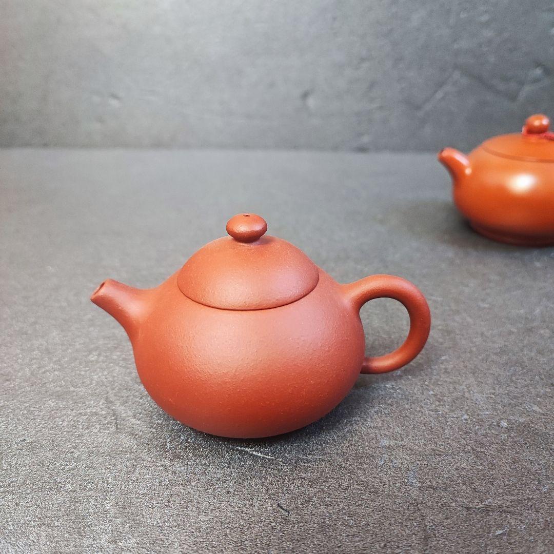 急須　朱泥　唐物　紫砂　茶道具　底刻有　中国宜興