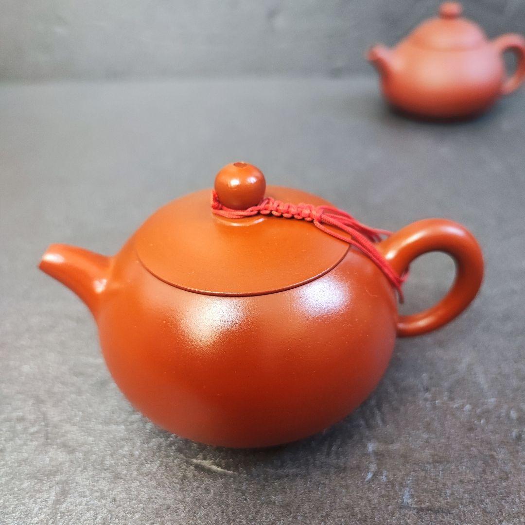 急須　朱泥　唐物　紫砂　茶道具　底刻有　中国宜興