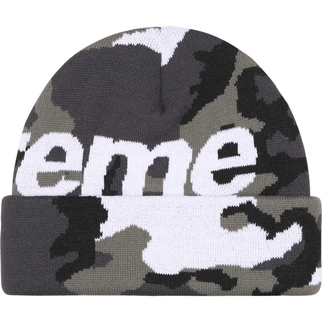 帽子 Supreme Camo Big Logo Beanie  Camo