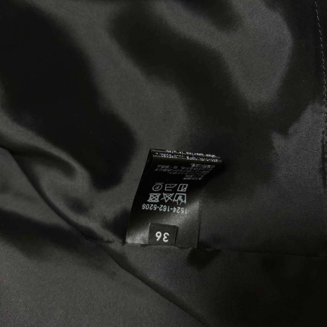 UNITED ARROWS タフタギャザースカート ブラック サイズ36