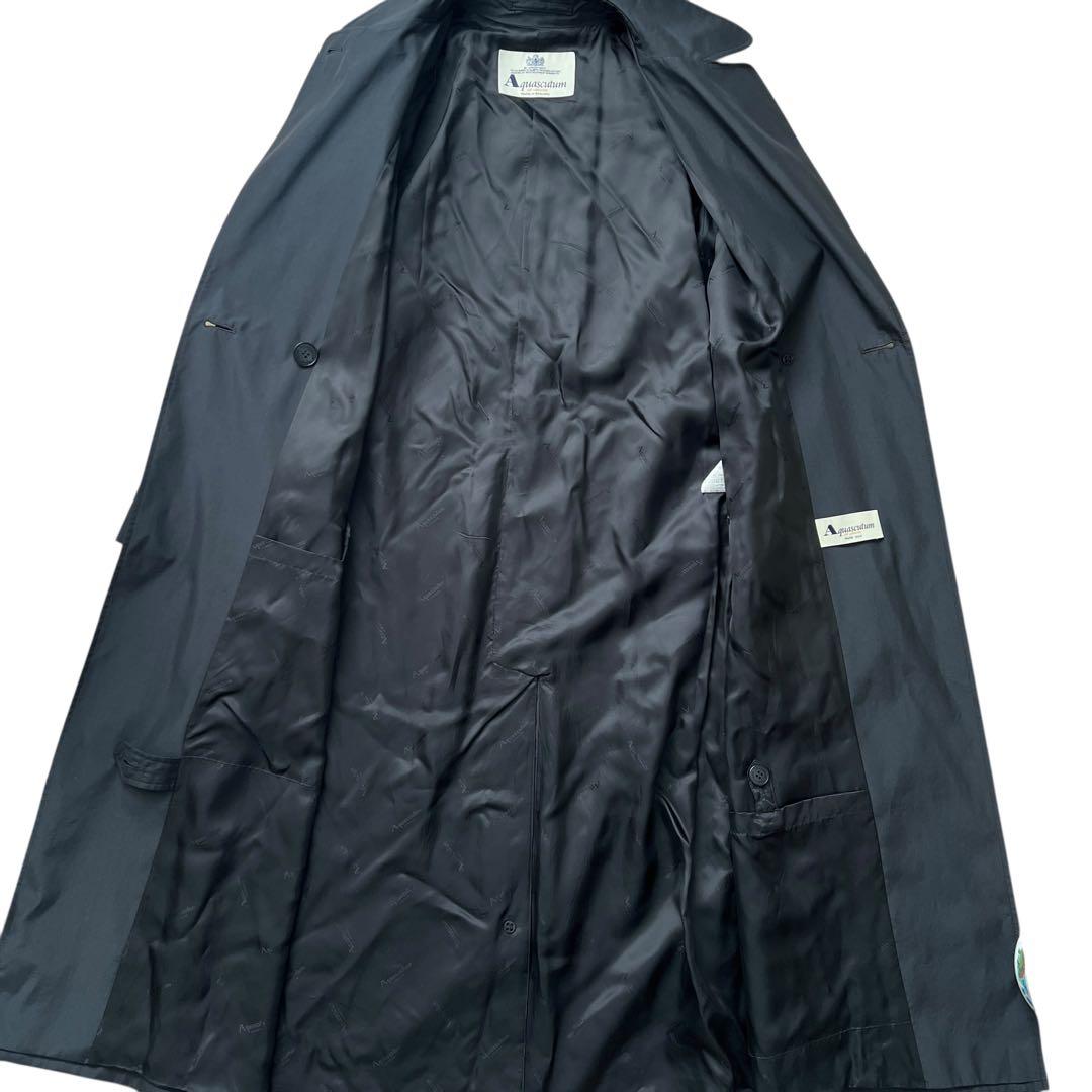 Aquascutum　シルク　トレンチコート　イングランド製　白タグ　高級