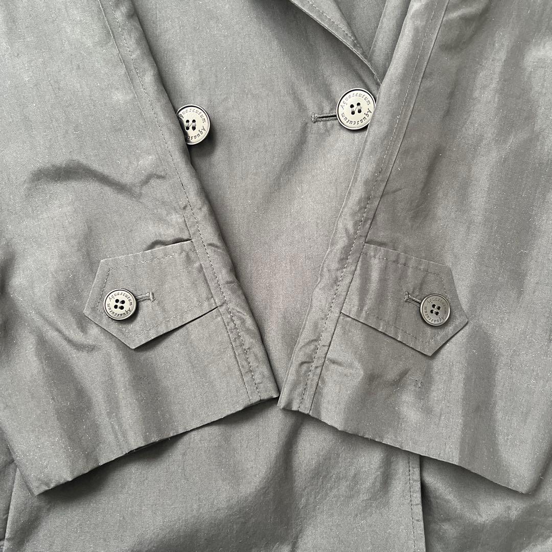 Aquascutum　シルク　トレンチコート　イングランド製　白タグ　高級