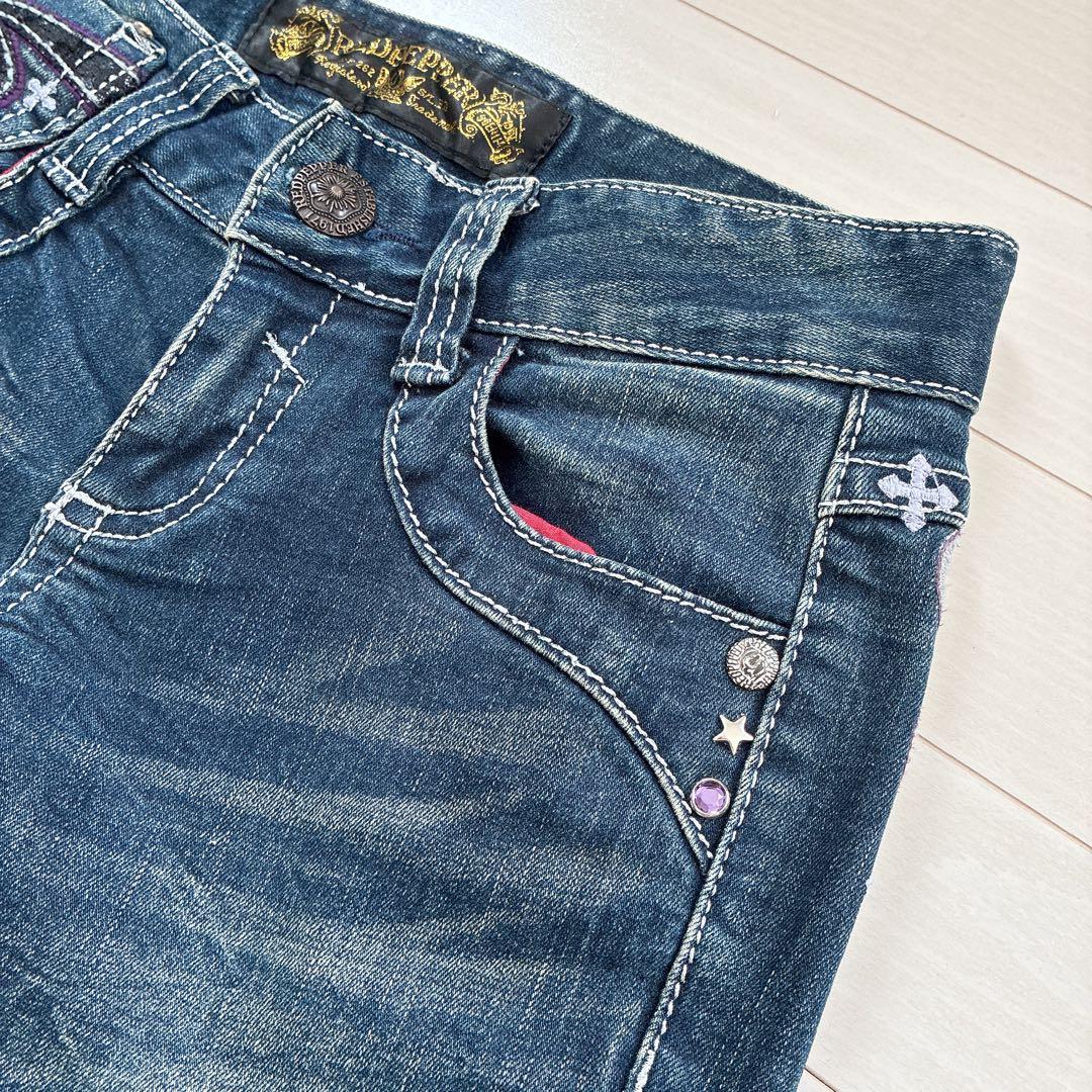 RED PEPPER レッドペッパー デニムパンツ 刺繍 y2k サイズ25 M