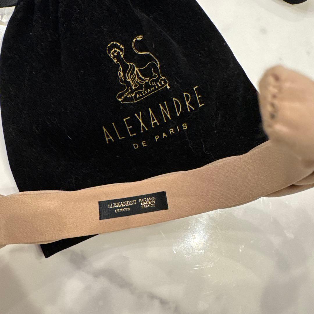 ALEXANDRE DE PARIS ベージュ ヘアバンド