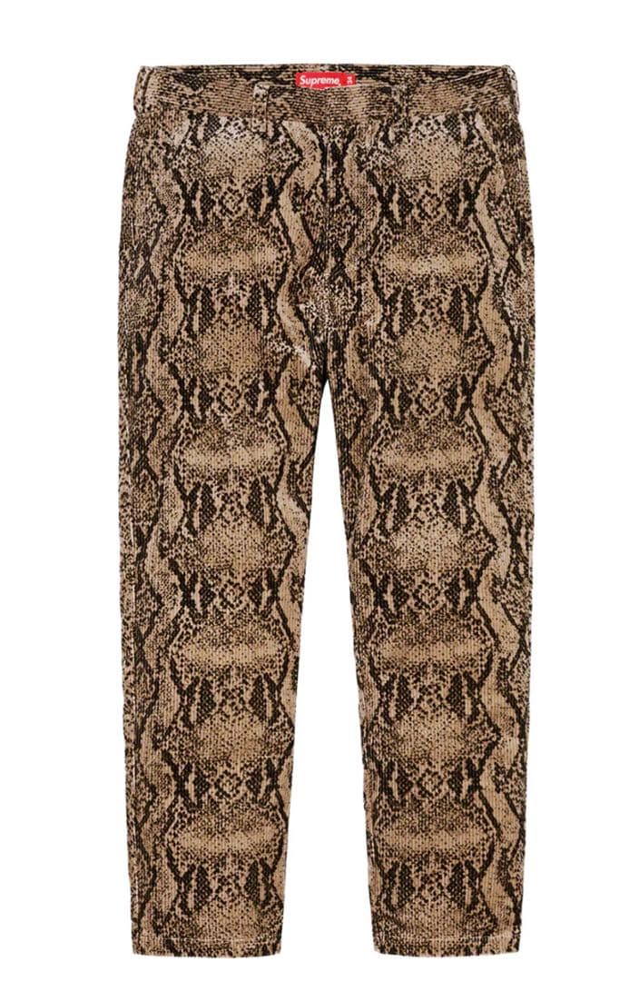 値下新品supreme Corduroy Flight Pant Snake