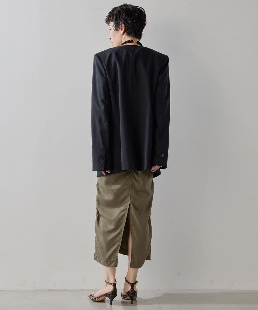Whim Gazette(ウィム ガゼット)ミリタリースカート　38 カーキ