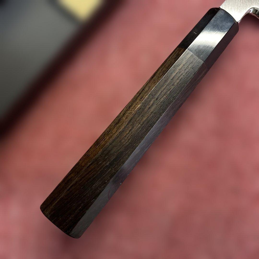 銀三　勘所切付柳刃包丁　300㎜ 尺0寸