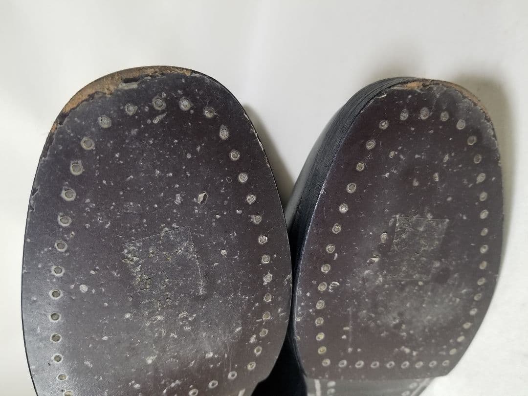 ア*)様 シャネル レザー ロングブーツ、ヴィンテージ サイズ 37 C、ブラッ