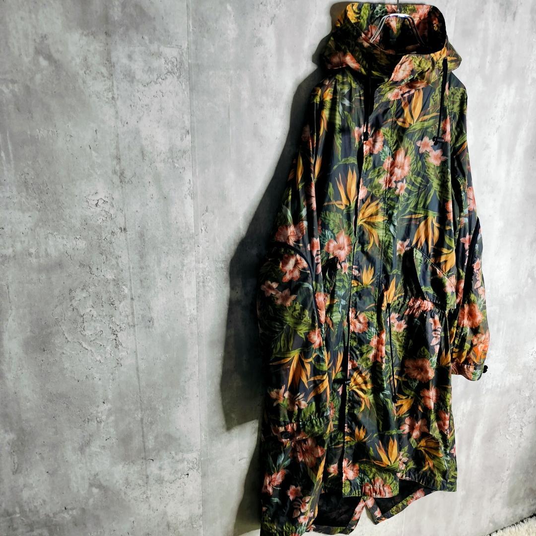 ワイスリー ヨウジヤマモト アディダス 総柄 フィッシュテール ロングパーカ M