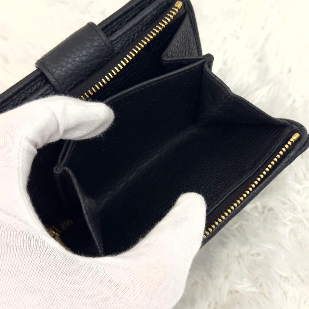 美品⭐️RFID搭載 PRADA プラダ ヴィッテログレイン ブラック レザー