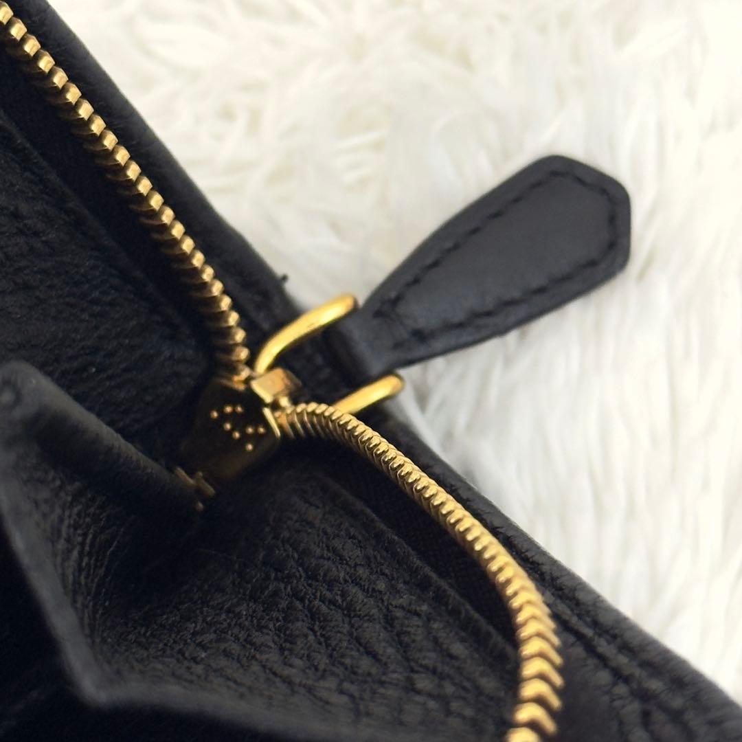 美品⭐️RFID搭載 PRADA プラダ ヴィッテログレイン ブラック レザー