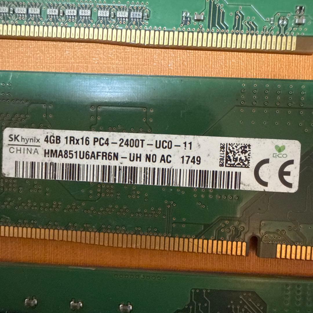 Samsung 4GB DDR4 メモリ 2666二枚　2400二枚