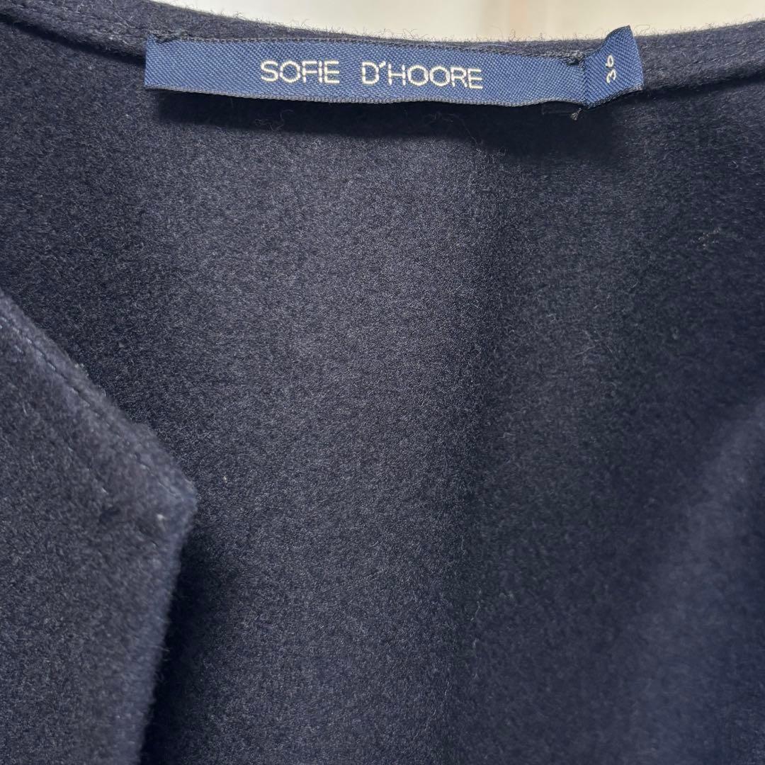 SOFIE D'HOOREソフィードール コート ネイビー 36