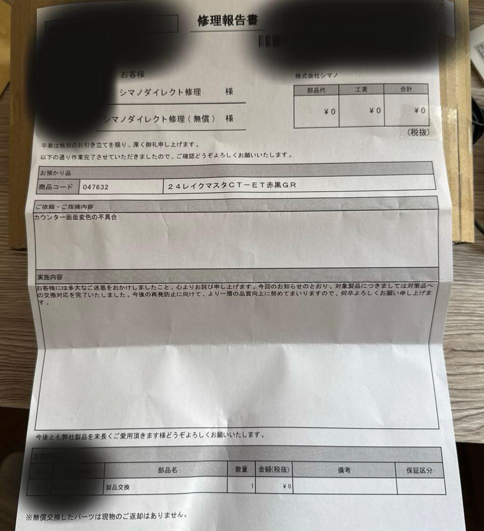 SHIMANO 24レイクマスター CT-ET レッドブラックGR