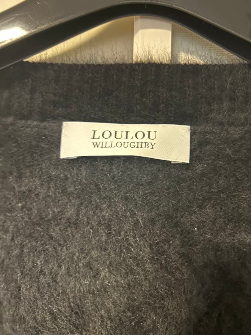 LOULOU WILLOUGHBY カシミア混ロングニットカーディガン