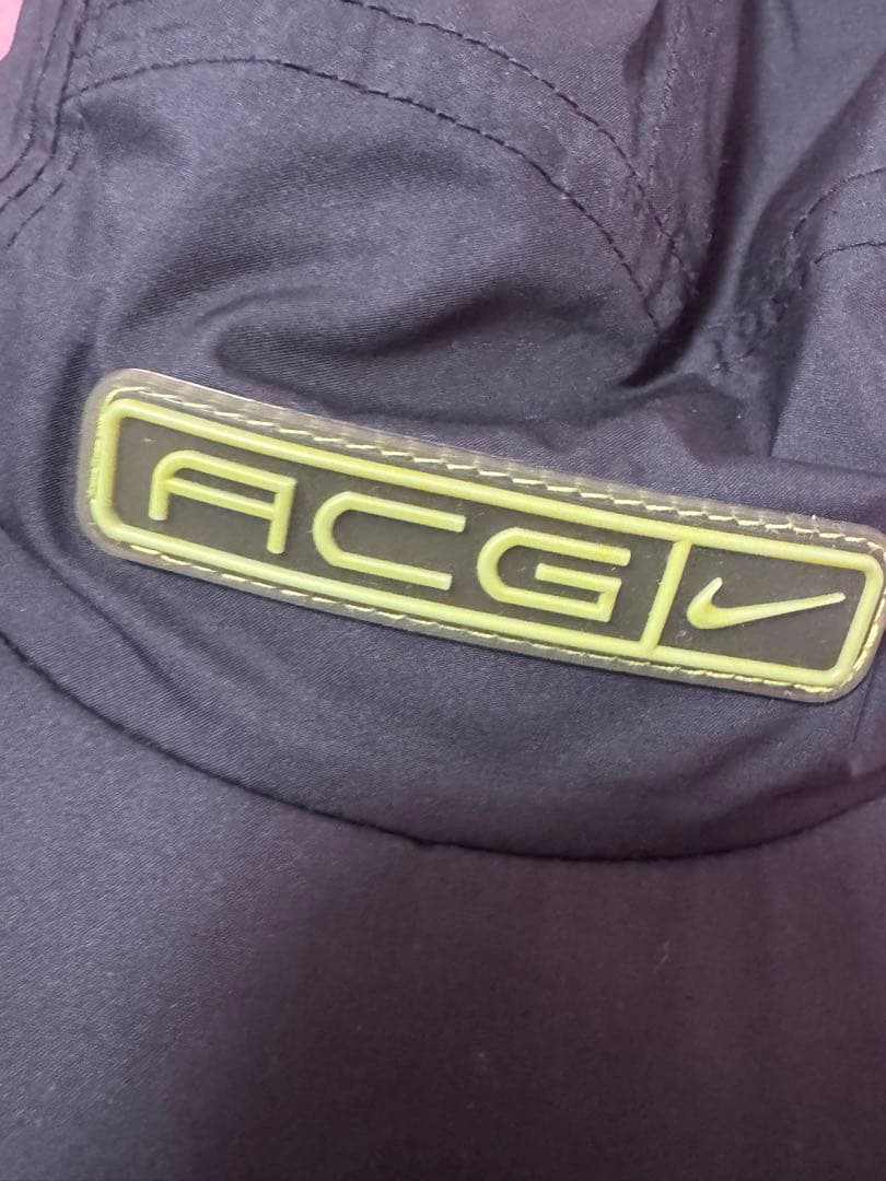 【90年代当時物】90s NIKE ACG ナイロンブラックキャップ