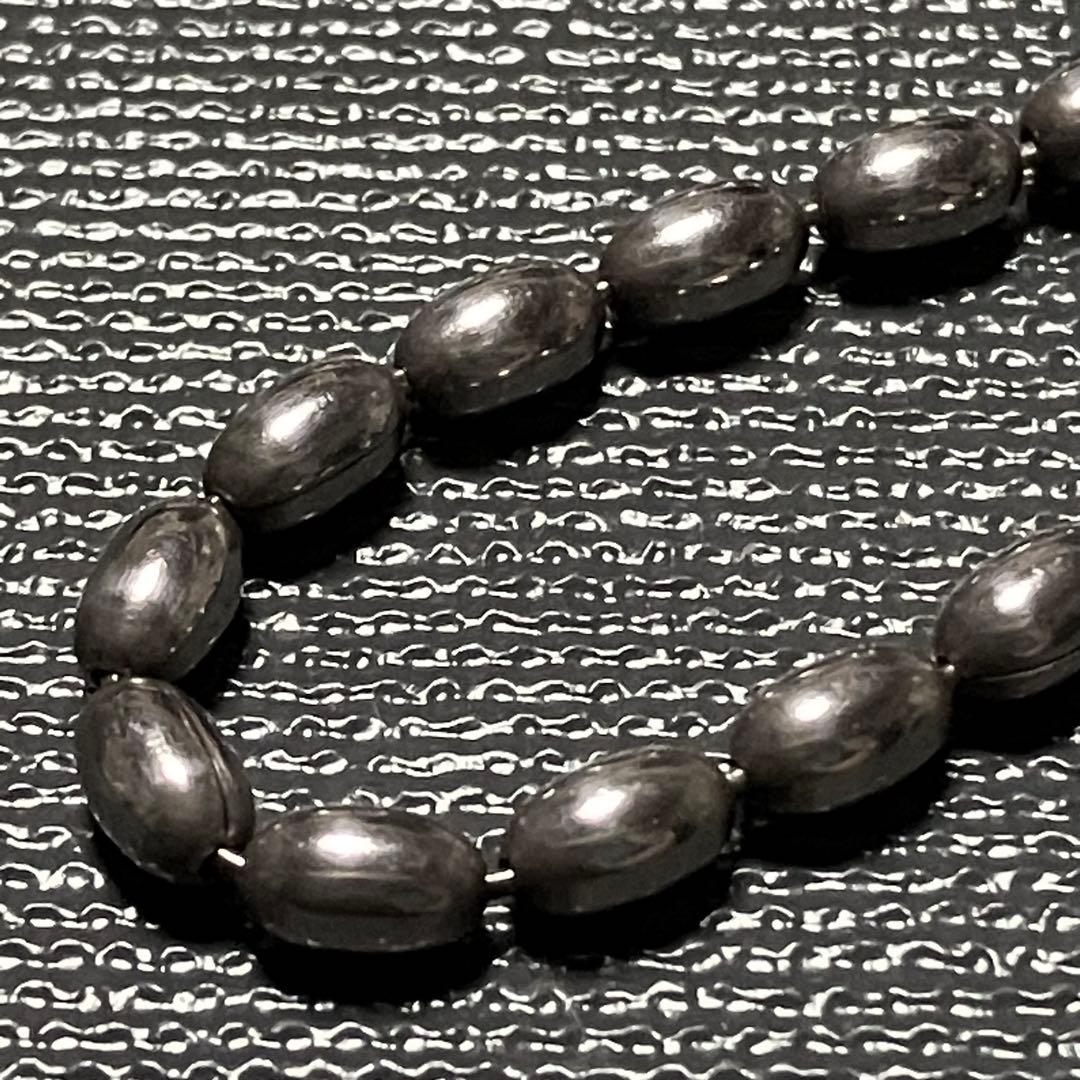 SILVER 925 シルバー ネックレス ボールチェーン 楕円