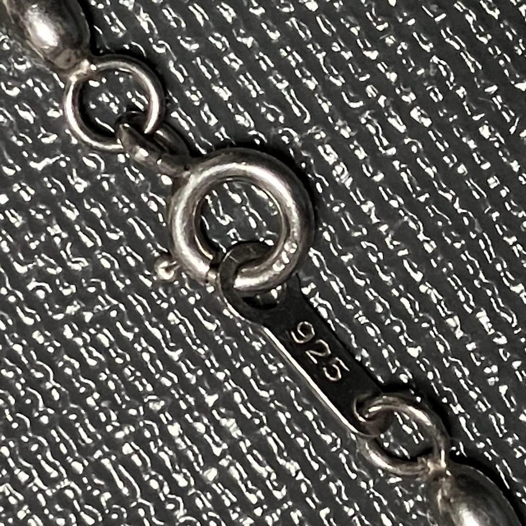 SILVER 925 シルバー ネックレス ボールチェーン 楕円