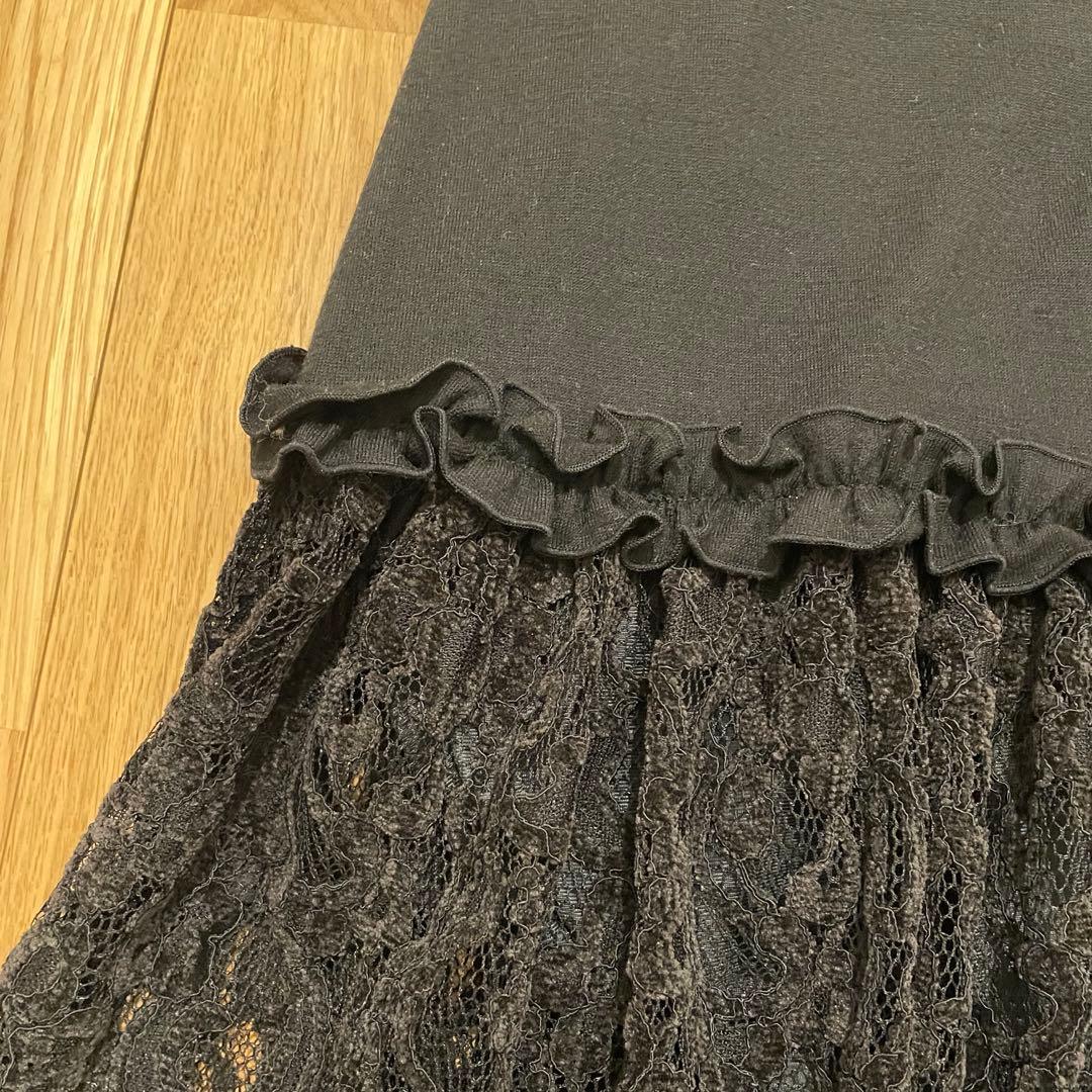 タグ付き新品 Adonisis フリルマーメイドスカート ブラック