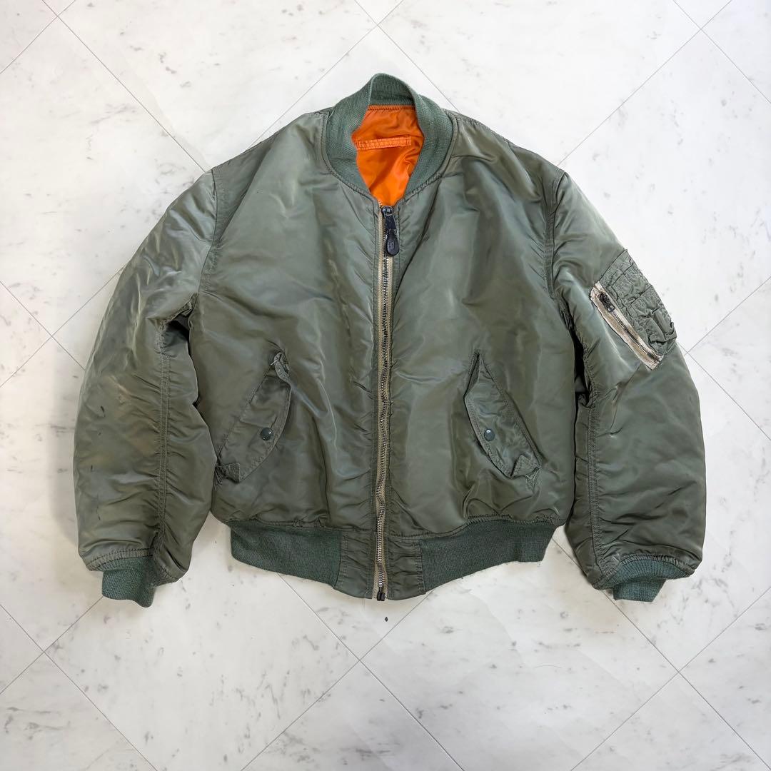 MA1 flight bomber jacket USA 短丈 IDEALジップ
