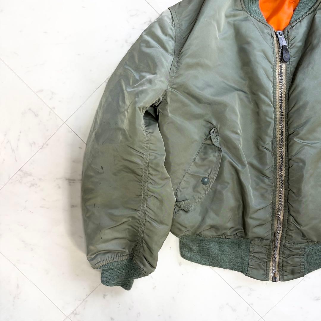 MA1 flight bomber jacket USA 短丈 IDEALジップ