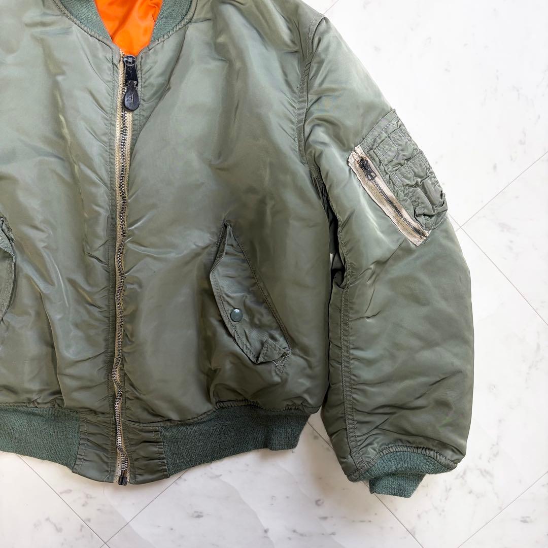 MA1 flight bomber jacket USA 短丈 IDEALジップ
