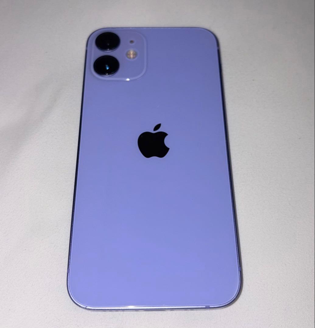 iPhone12mini パープル SIMフリー 純正バッテリー100%