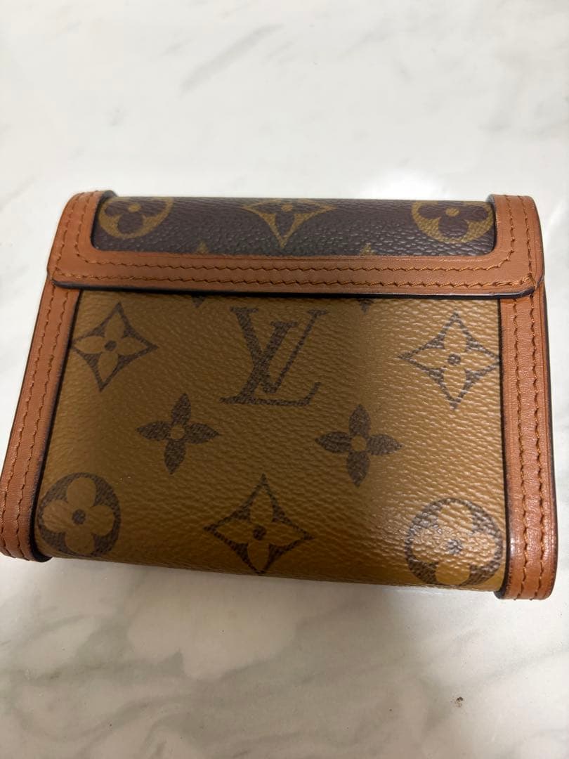 Louis Vuitton 三つ折り財布 ブラウン/ベージュ