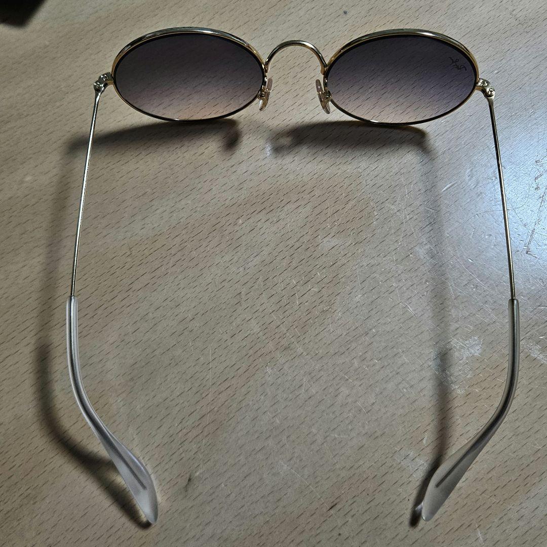 Ray-Ban RB3592 ラウンドサングラス ゴールド/ブラウン