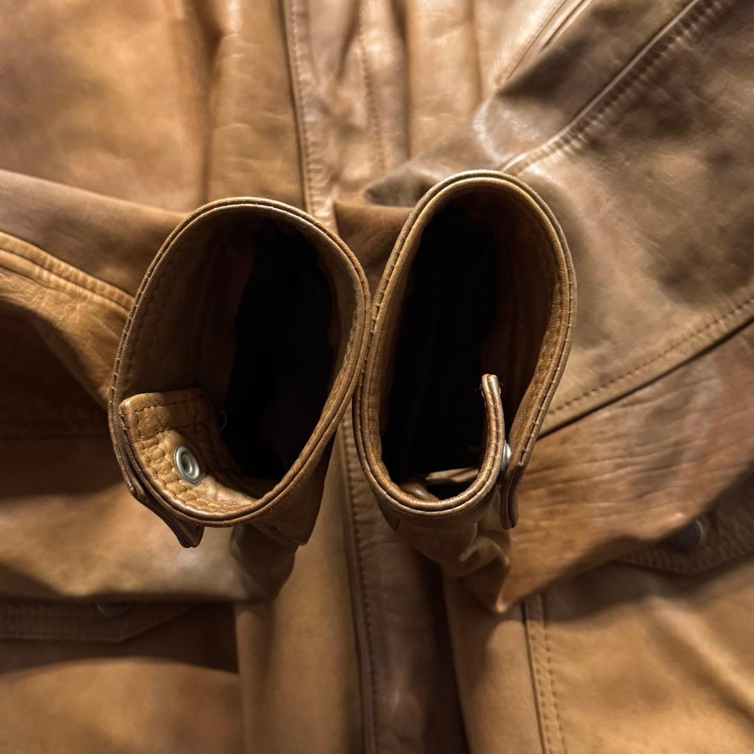 【90s vintage】type A-2 leather flight jkt