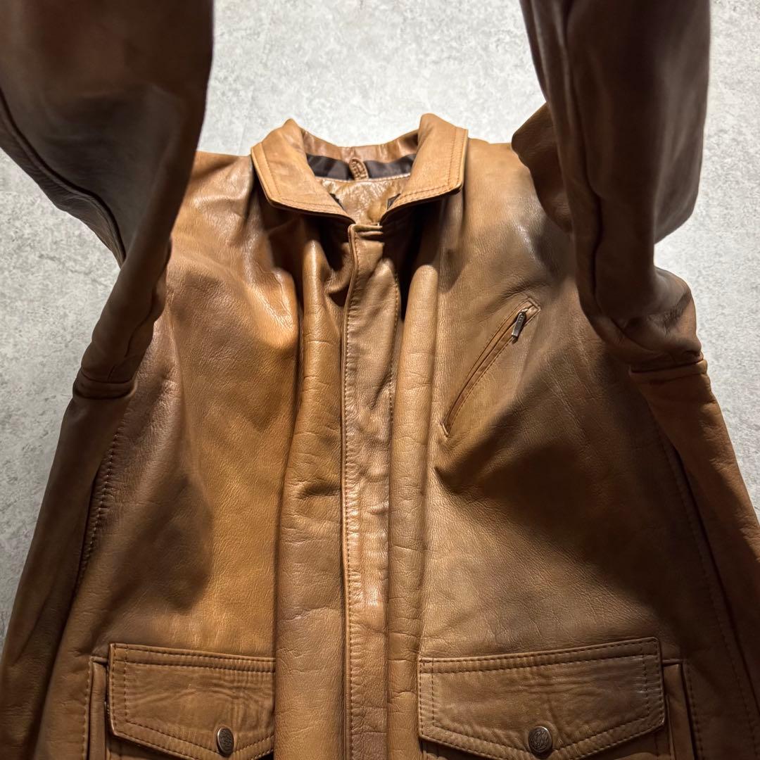 【90s vintage】type A-2 leather flight jkt