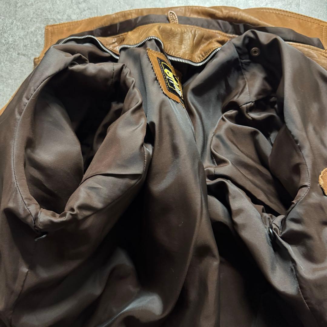 【90s vintage】type A-2 leather flight jkt