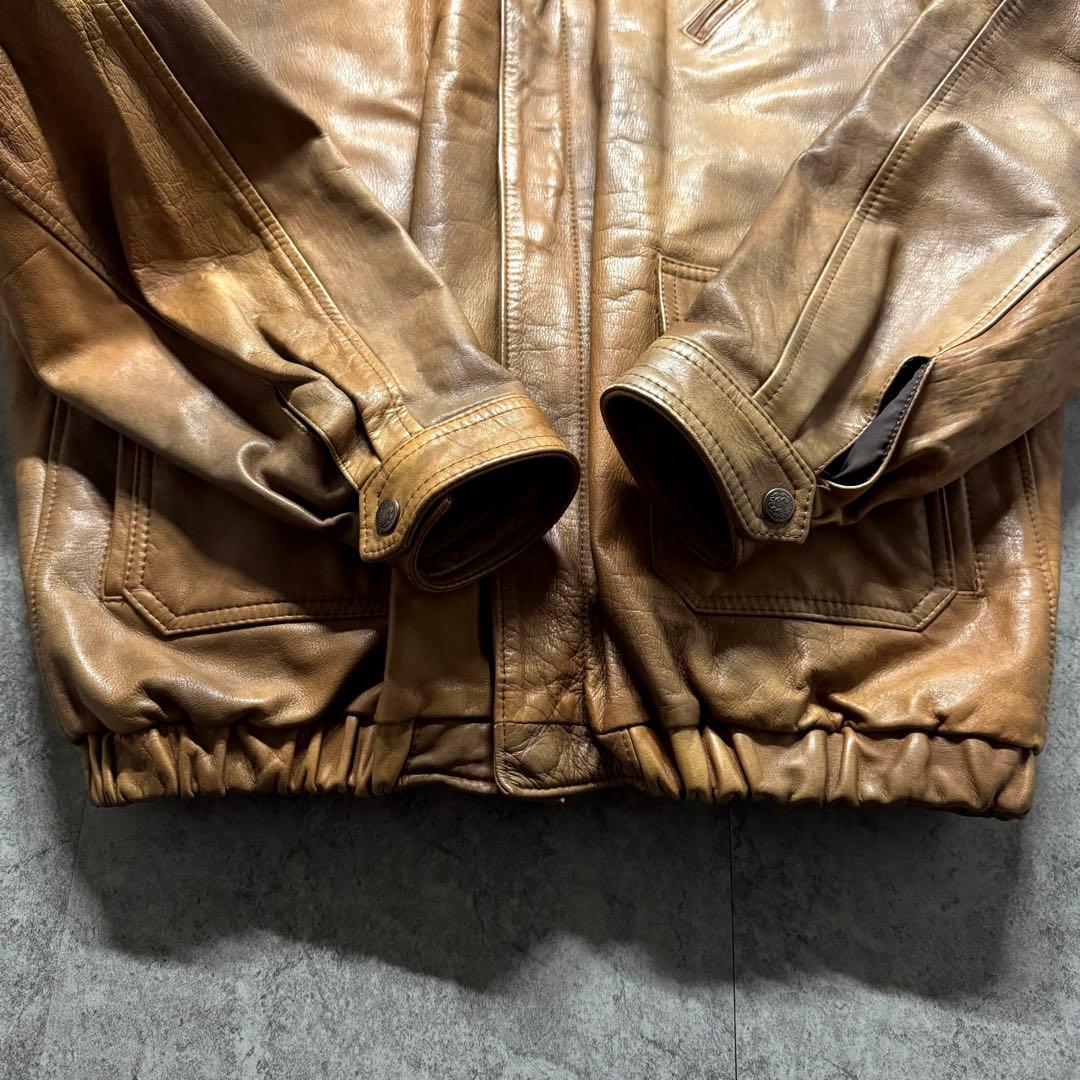 【90s vintage】type A-2 leather flight jkt